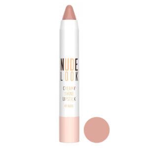 رژ لب مدادی براق کرمی گلدن رز مدل Nude Look Creamy Shine Lipstick وزن 3.5 گرم