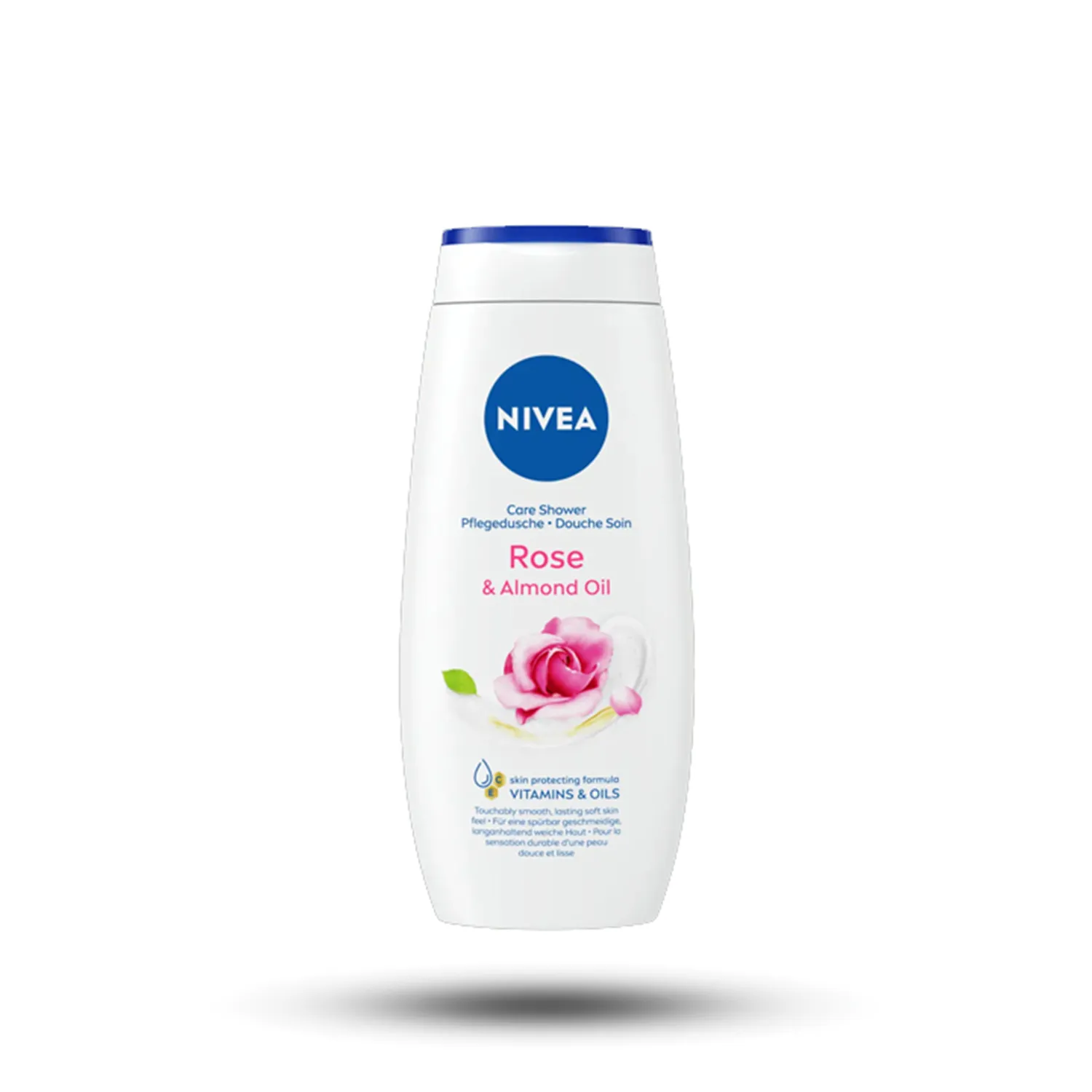شامپو بدن نیوآ مدل Rose & Almond Oil حاوی روغن بادام با رایحه رز 750 میل