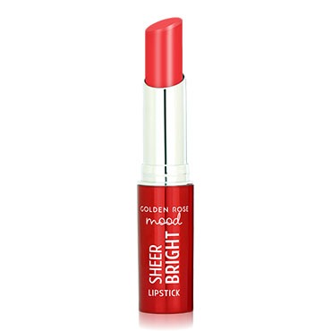 رژ لب جامد گلدن رز مدل Mood Sheer Bright Lipstick