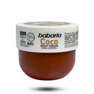 کرم بدن کاسه ای باباریا babaria حاوی نارگیل COCO مناسب پوست خیلی خشک حجم 400 میل