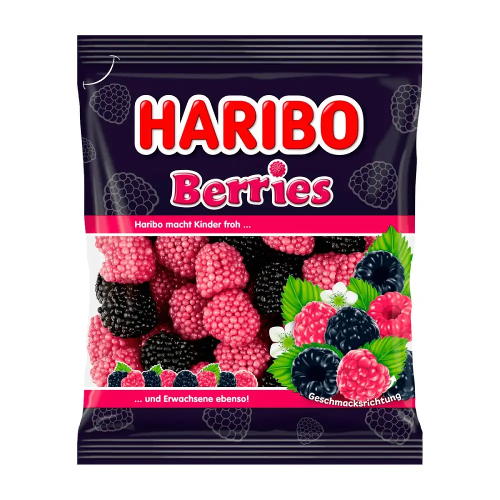 پاستیل ژلهای هاریبو با طعم شاتوت و تمشک Berries وزن 160 گرم
