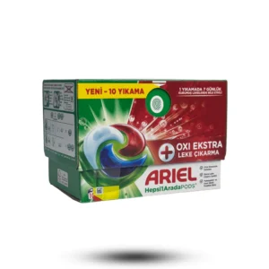 قرص ماشین لباسشویی آریل مدل Oxi Extra بسته 10 عددی