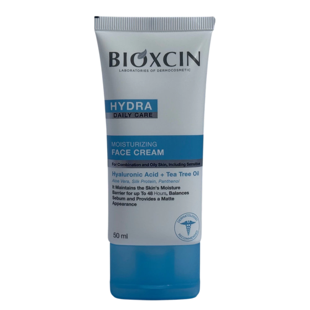 کرم مرطوبکننده بیوکسین مدل Hydra Daily Care مناسب پوست چرب و مختلط 50 میل