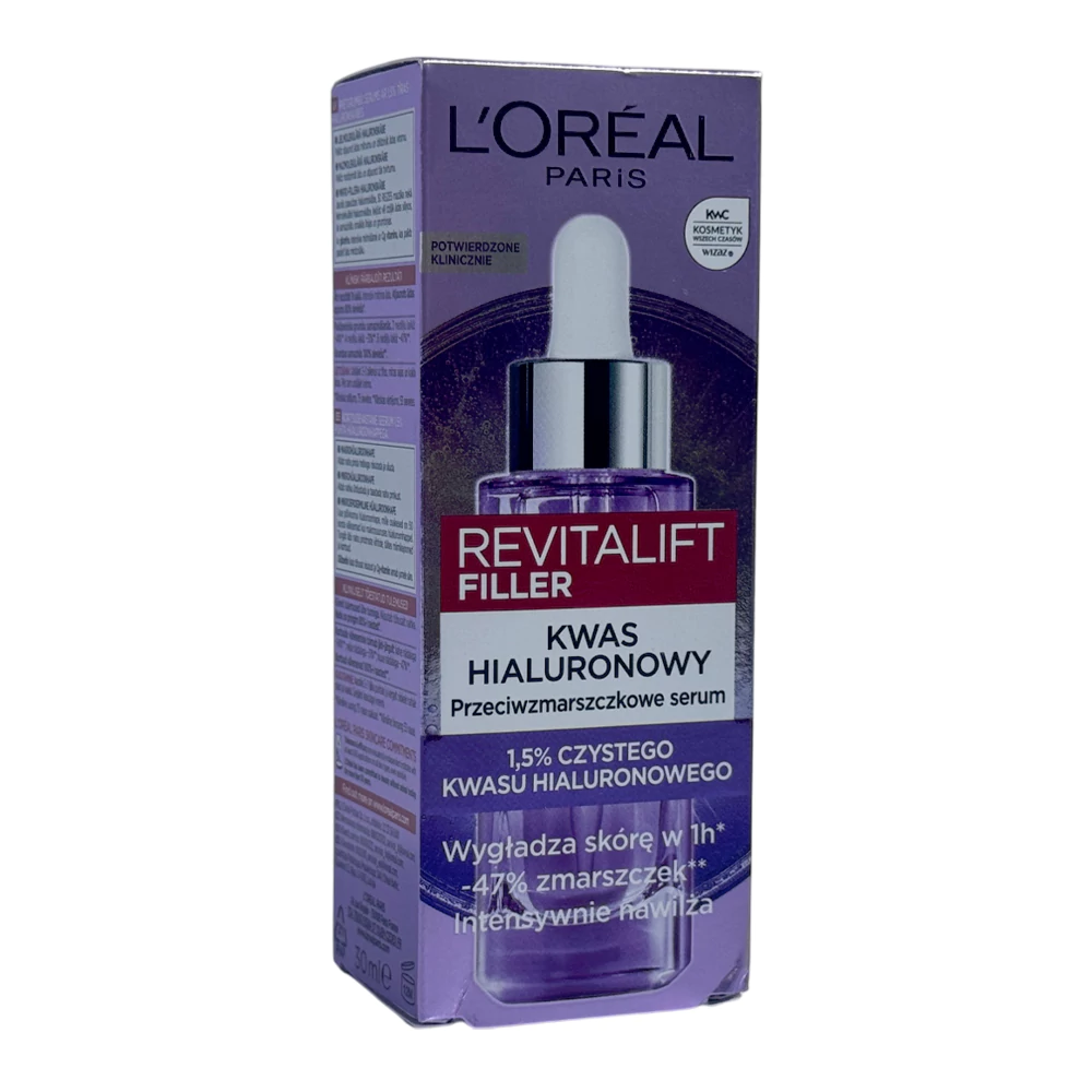 سرم ضد چروک و آبرسان لورال مدل Revitalift Filler حاوی 1.5٪ هیالورونیک اسید خالص 30 میل
