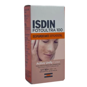 ضد آفتاب رنگی ضد لک اکتیو یونیفای ایزدین ACTIVE UNIFY SPF+50 حجم 50 میل