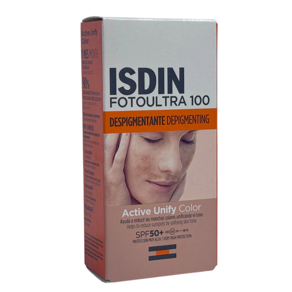 ضد آفتاب رنگی ضد لک اکتیو یونیفای ایزدین ACTIVE UNIFY SPF+50 حجم 50 میل