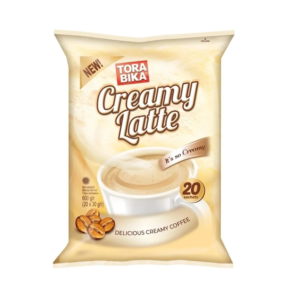 کافی میکس فوری ترابیکا مدل Creamy Latte بسته 20 عددی