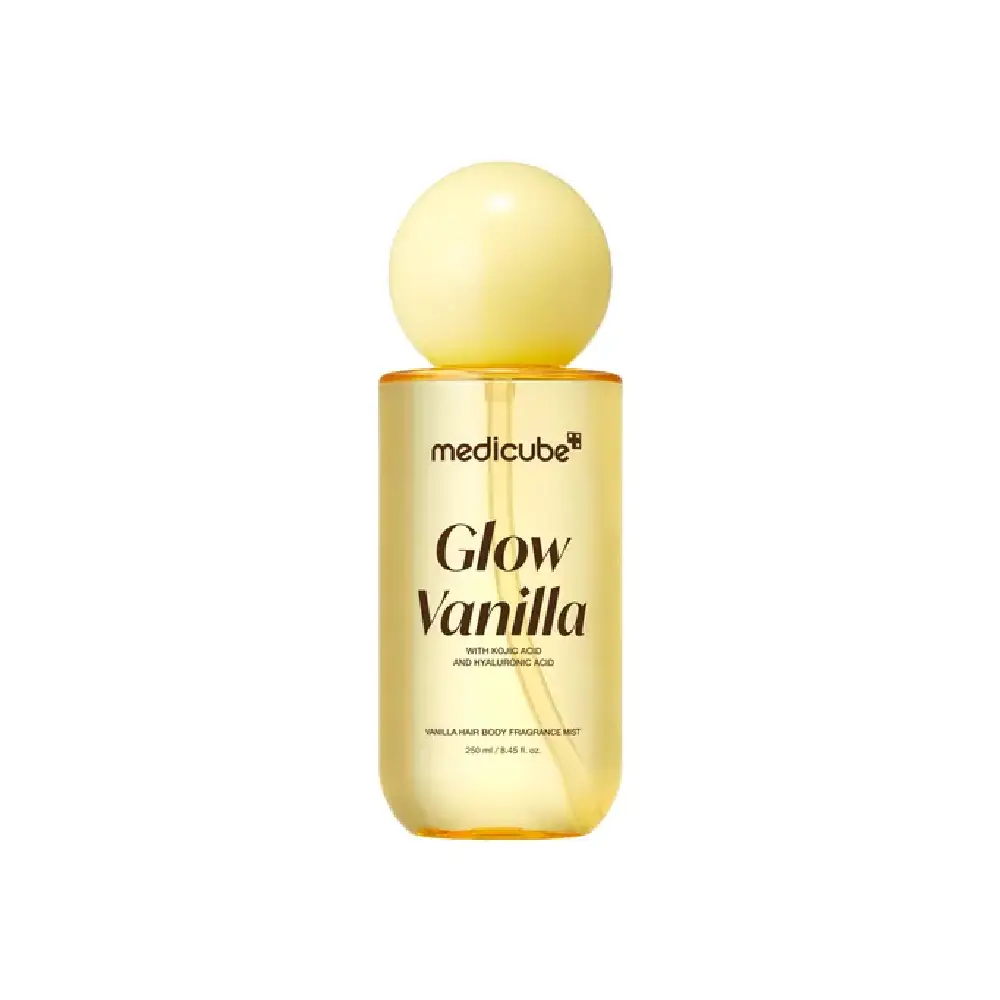 میست معطر مو و بدن مدی کیوب Glow Vanilla حجم 250 میل