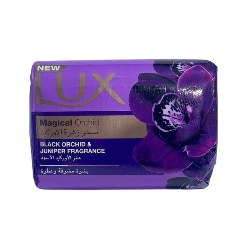 صابون لوکس مدل Magical Orchid مخصوص انواع پوست رایحه ارکیده سیاه جونیپر 165 گرم
