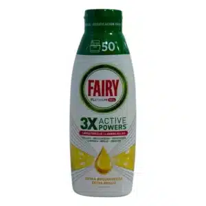 ژل ماشین ظرفشویی فیری درخشان کننده ظروف مدل Platinum رایحه لیمو 900 میل