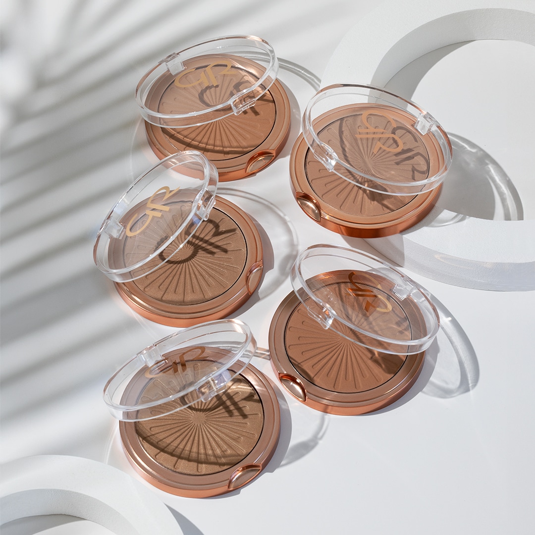 برنزر پودری گلدن رز مدل Sun Bright Bronzer Powder وزن 12.5 گرم