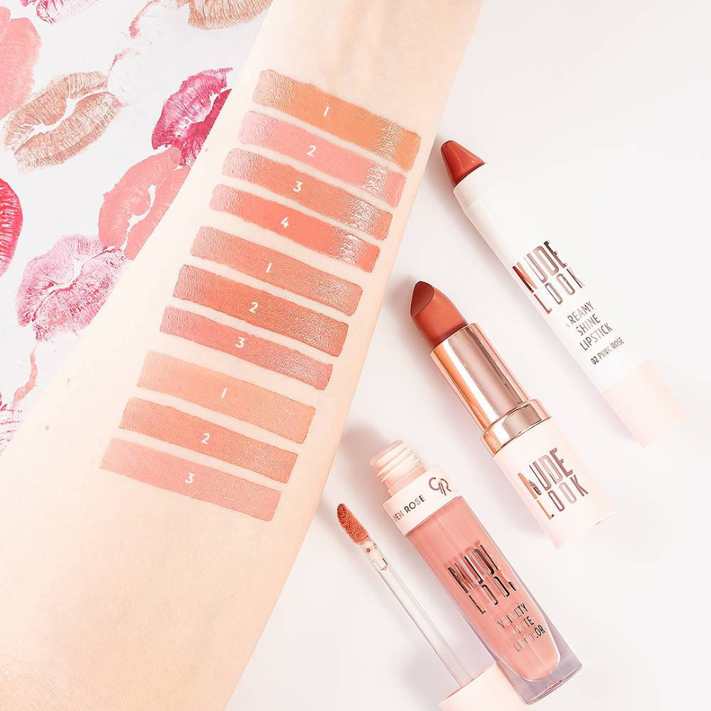 رژ لب جامد گلدن رز Nude Look