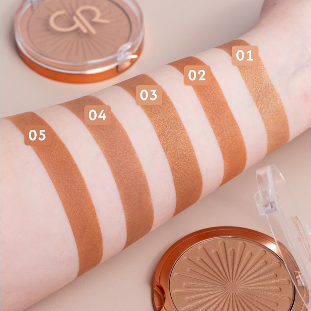 برنزر پودری گلدن رز مدل Sun Bright Bronzer Powder وزن 12.5 گرم - تصویر 2