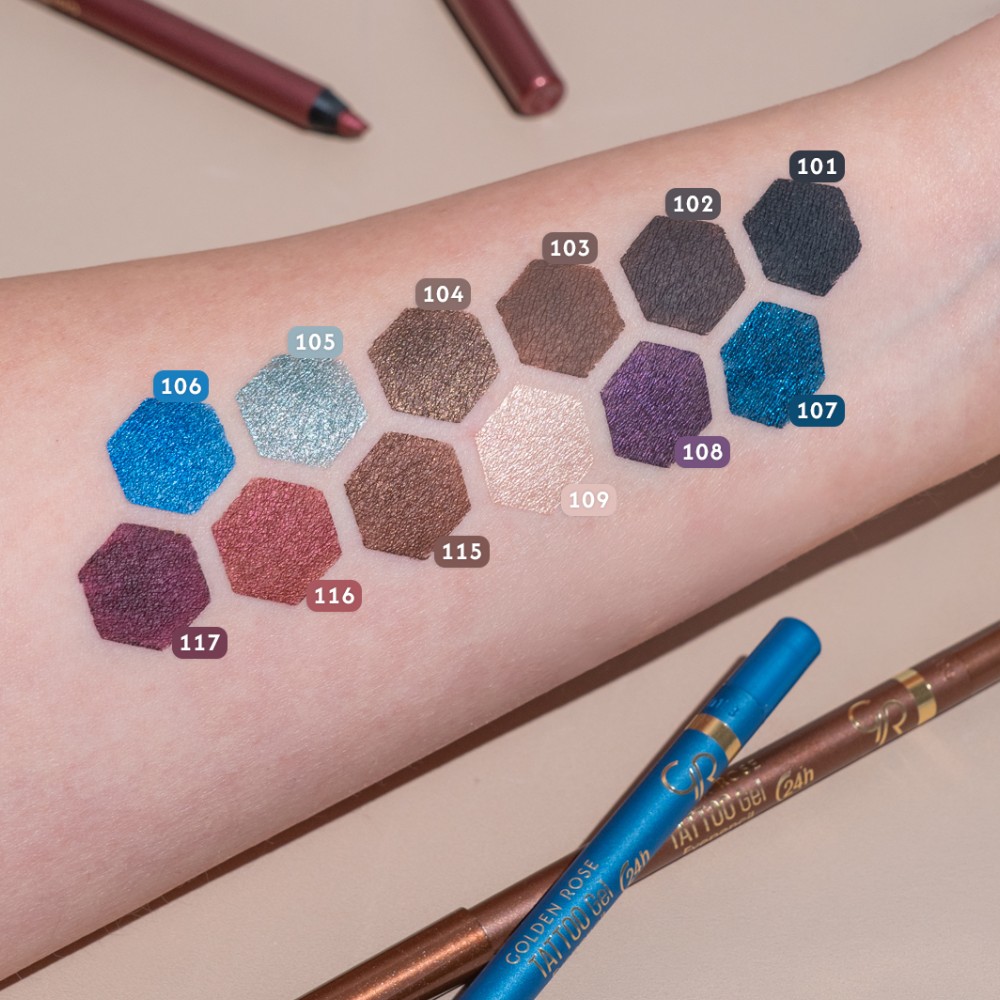 مداد چشم ضد آب گلدن رز مدل TATTOO GEL