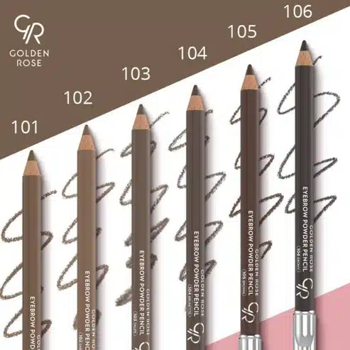 مداد ابرو پودری گلدن رز مدل Eyebrow Powder Pencil - تصویر 3