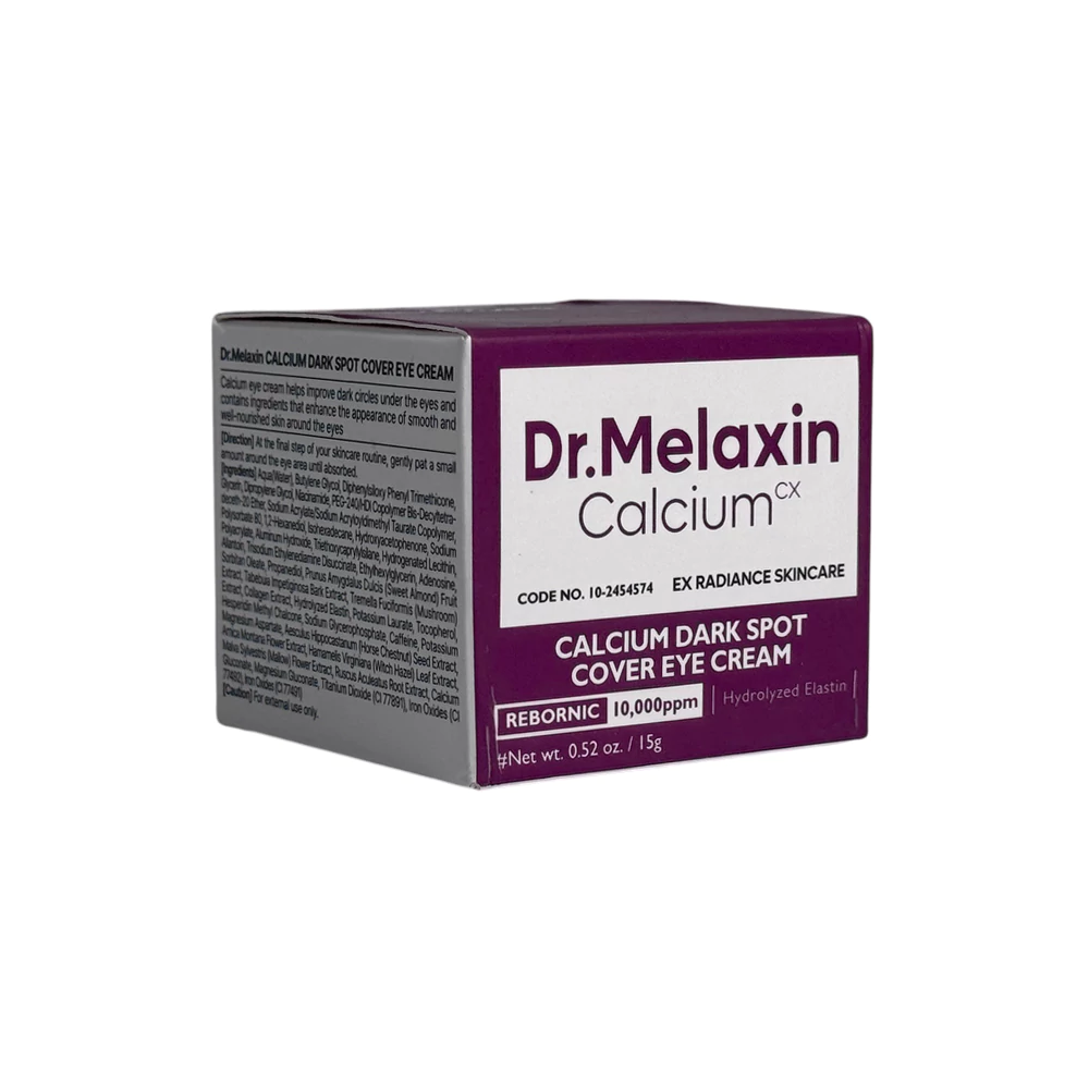 کرم دور چشم کاورکننده تیرگی و لک دکتر ملاکسین مدل Calcium وزن 15 گرم