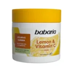 ماسک مو درخشان‌کننده باباریا حاوی عصاره لیمو و ویتامین C مناسب انواع مو 400 میل