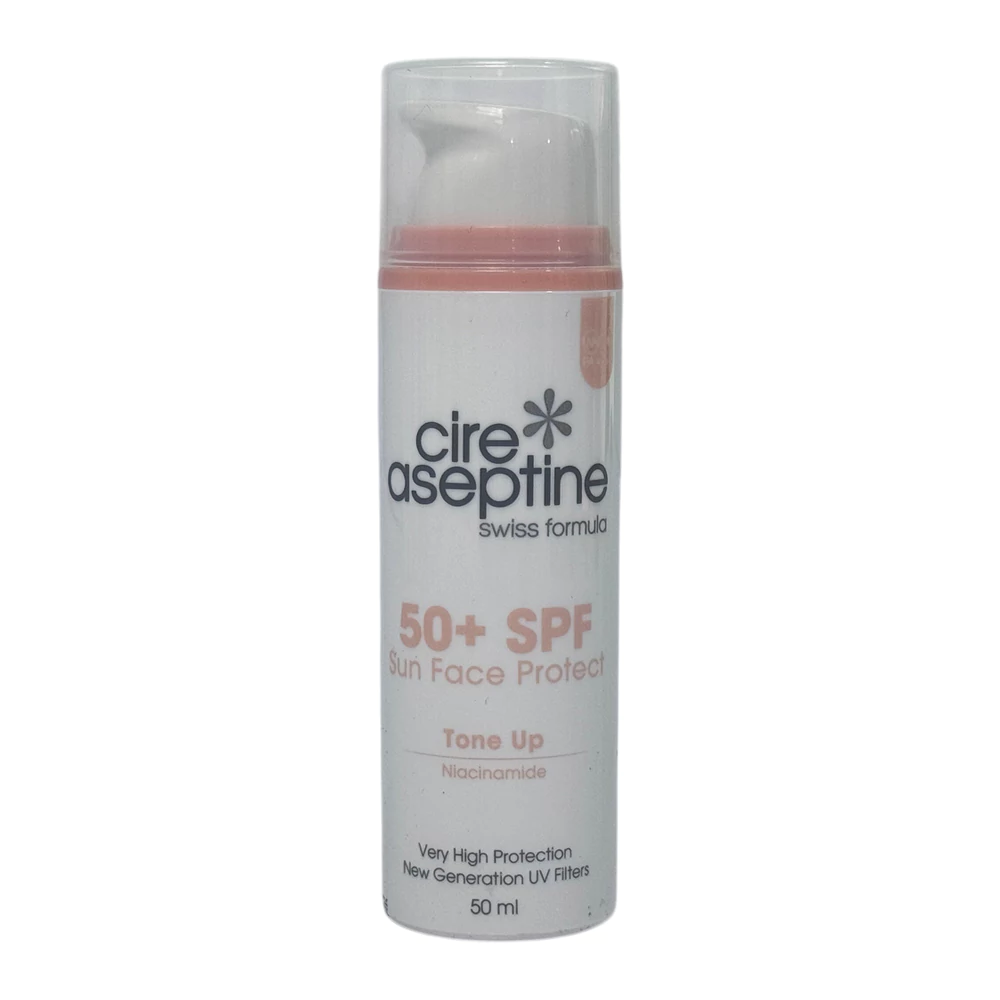 ضدآفتاب صورت آسپتین SPF50+ مدل Tone Up حاوی نیاسینامید حجم 50 میل