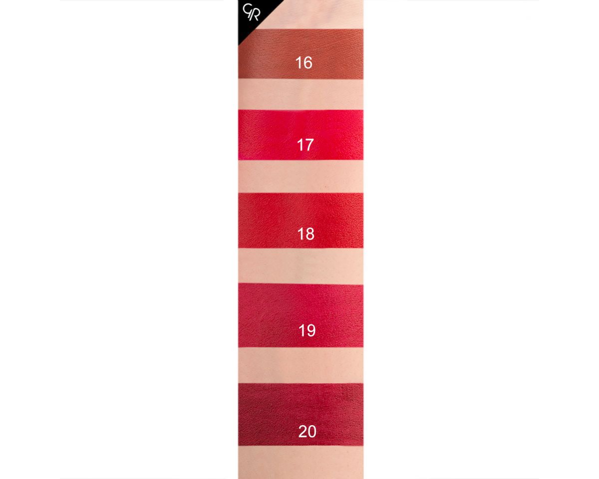 رژ لب جامد گلدن رز مات و مخملی مدل VELVET MATTE - تصویر 6