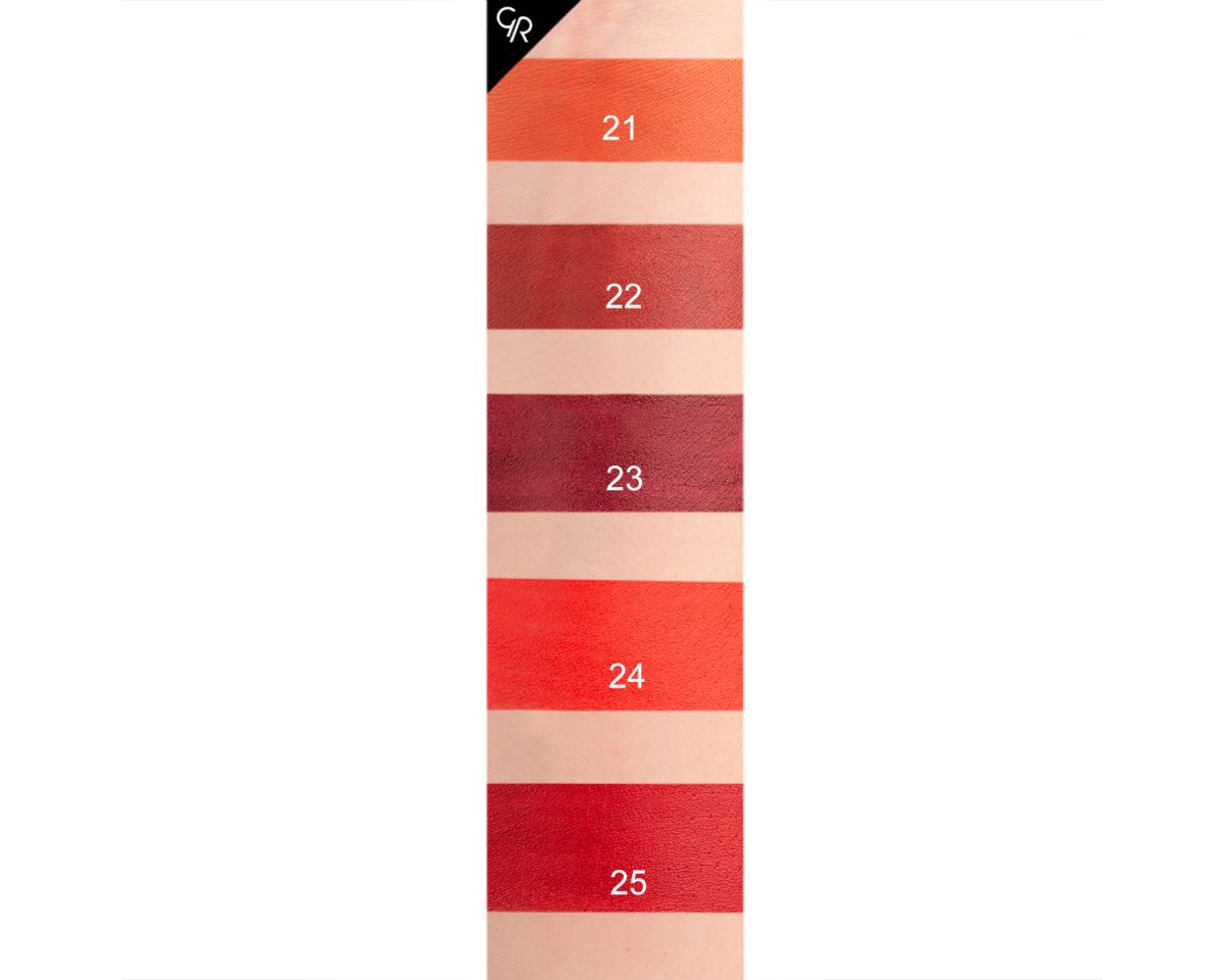 رژ لب جامد گلدن رز مات و مخملی مدل VELVET MATTE - تصویر 7